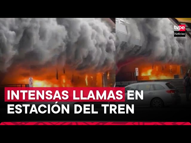 Chile: sorprendente incendio en estación de metro