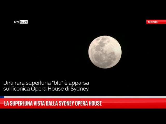 ⁣Lo spettacolo della prima Superluna a Sydney