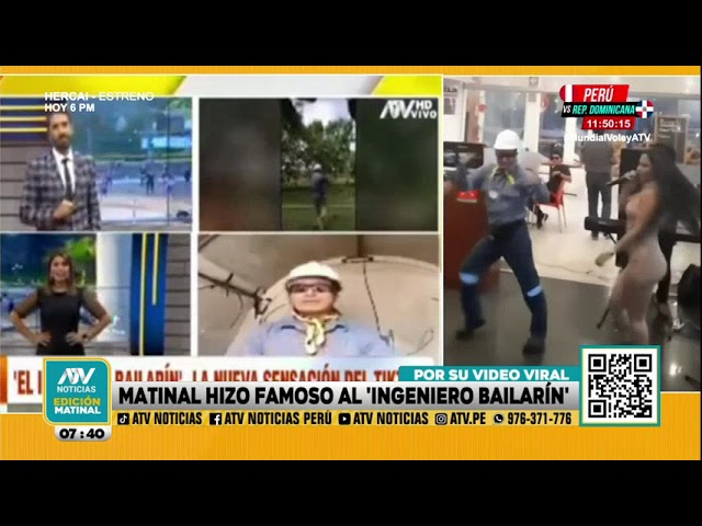 ATV Noticias Matinal fue el primer medio en entrevistar al "Ingeniero bailarín" tras hacer