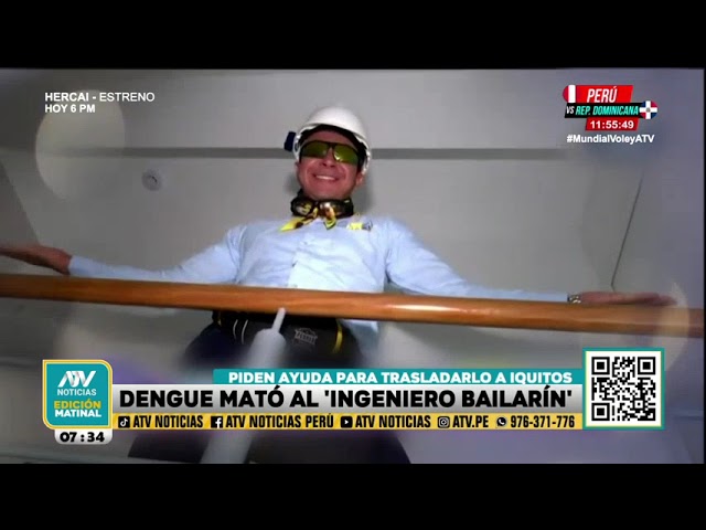 ⁣La última aparición del "Ingeniero bailarín" previo a su deceso por el dengue