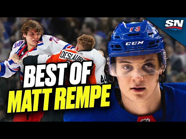 ⁣Matt Rempe's Hardest Hitting Moments Of 2023-24