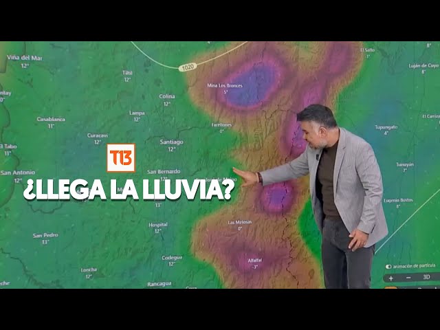 Las ciudades que se verán afectadas por la lluvia y fuertes vientos esta semana en Chile