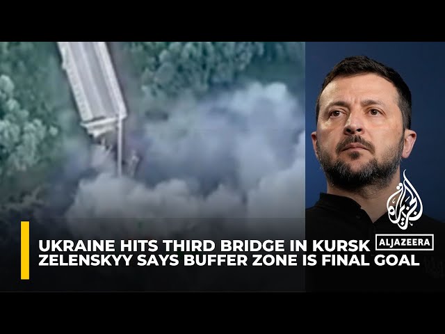 ⁣Ukraine hits third bridge in Russia’s Kursk, says buffer zone is final goal