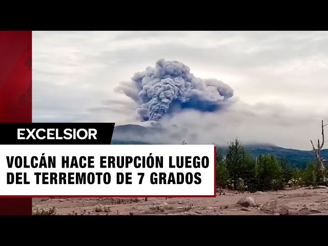 ⁣Terremoto en Rusia causa erupción de volcán Shiveluch