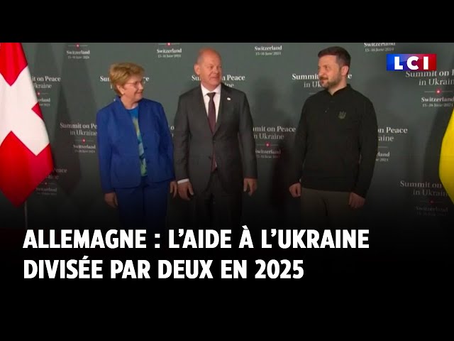 Allemagne : l’aide à l’Ukraine divisée par deux en 2025