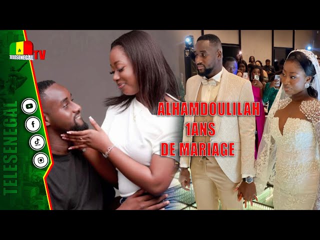 ⁣1er Anniversaire de Mariage : Le Message ÉMOUVANT d’Alioune Seck à Khadija"Bobou batay mongui m