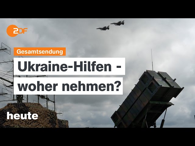 heute 19:00 Uhr vom 19.08.2024 Unklarheit zu Ukraine-Hilfen, Offensive in Kursk, Mehr Straftaten