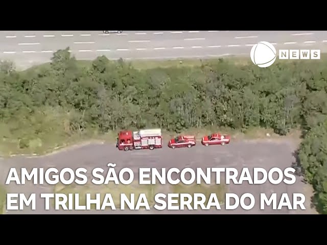 Grupo de amigos é encontrado em trilha na Serra do Mar