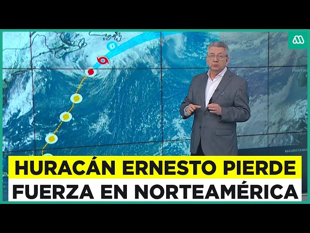 Huracán Ernesto: Tormenta pierde fuerza pero sigue avanzando hacia el norte