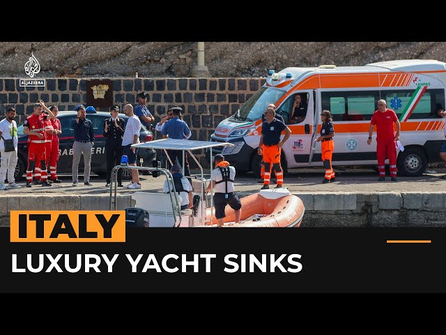 Luxury yacht sinks off Sicilian coast | Al Jazeera Newsfeed