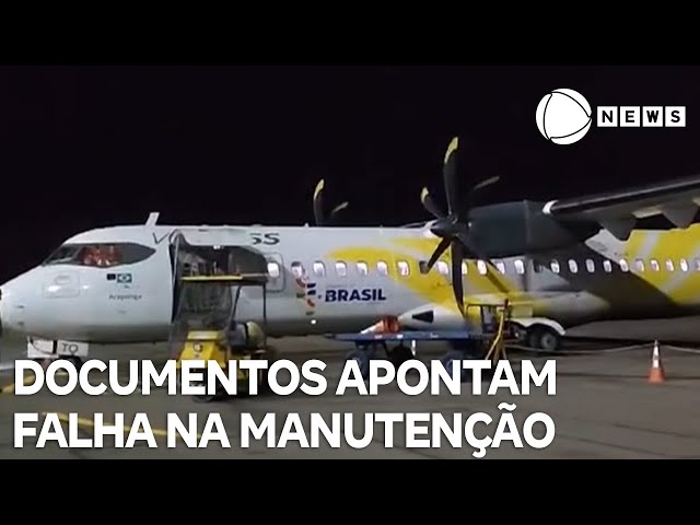 ⁣Documentos apontam falha na manutenção da frota da Voepass