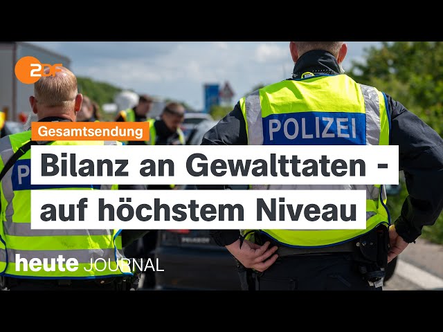 ⁣heute journal vom 19.08.2024 Höchststand an Straftaten, Koalition im Streit, Ukrainische Offensive