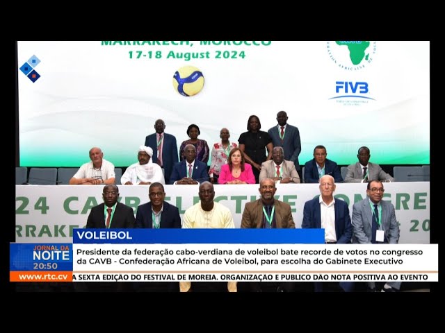 ⁣Presidente da Federação de Voleibol eleito para Gabinete Executivo Confederação Africana de Voleibol