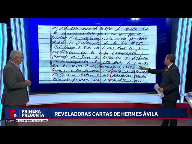 ⁣Primera Pregunta: Cartas escritas a mano por Hermes Ávila