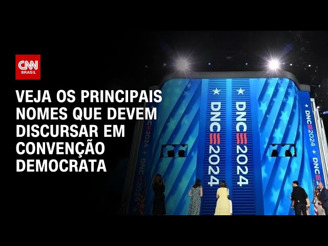 ⁣Veja os principais nomes que devem discursar em Convenção Democrata | CNN PRIME TIME