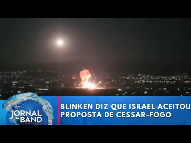 Após encontro com Netenyahu, Blinken diz que Israel aceitou proposta de cessar-fogo | Jornal da Band