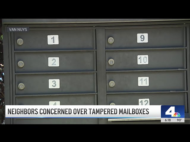 ⁣Repeated mailbox tampering concerns neighbors in Van Nuys