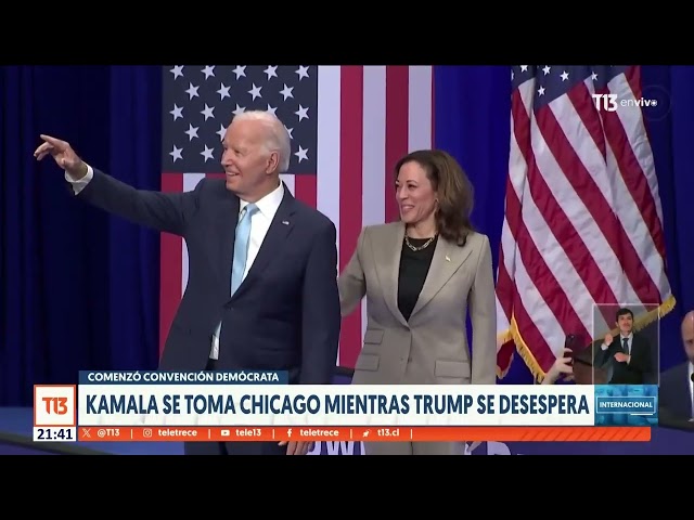 Convención demócrata: Kamala Harris se toma Chicago mientras Trump se desespera