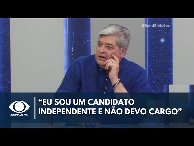 ⁣Datena diz que é candidato independente e não deve cargo a outros partidos