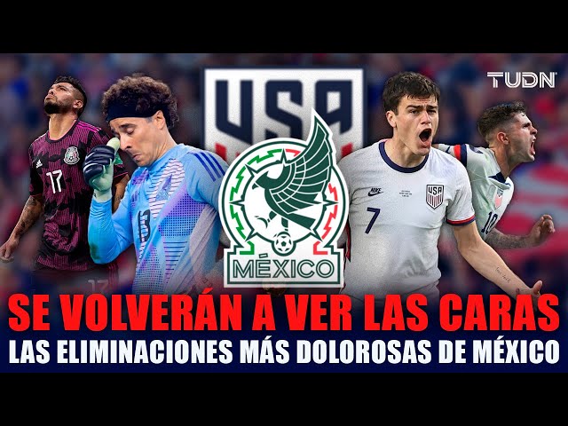 ¡TRAGEDIAS MEXICANAS! Las ÚLTIMAS derrotas que ha SUFRIDO México contra el Team USA | TUDN