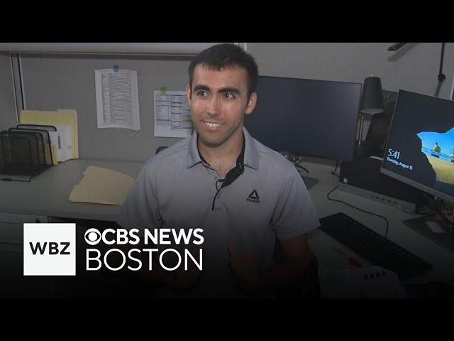 ⁣Tewksbury police employee blazing trail for others living with autism