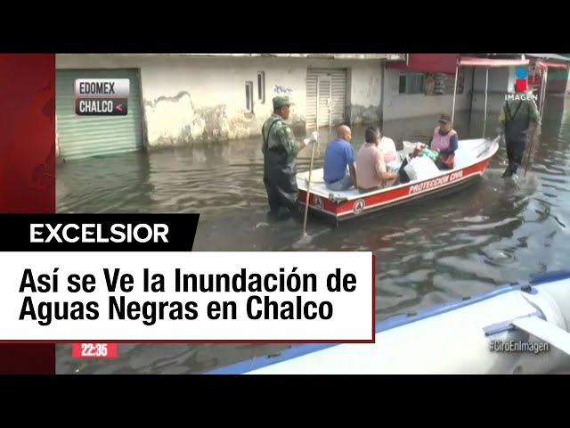 Habitantes de Chalco bloquean la carretera tras 18 días de inundaciones