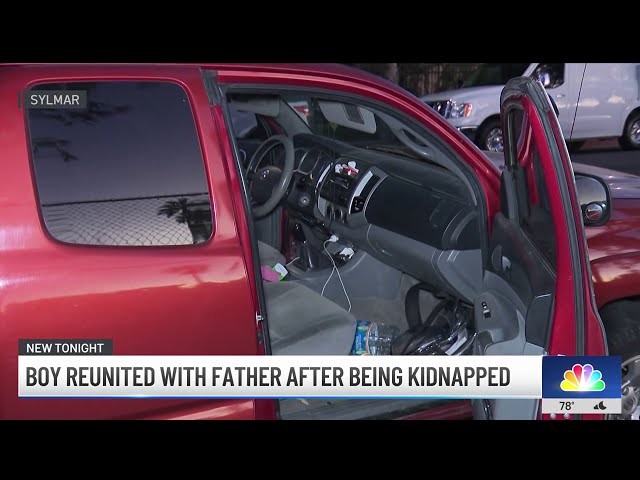 ⁣Boy reunited with father after being kidnapped in San Fernando Valley