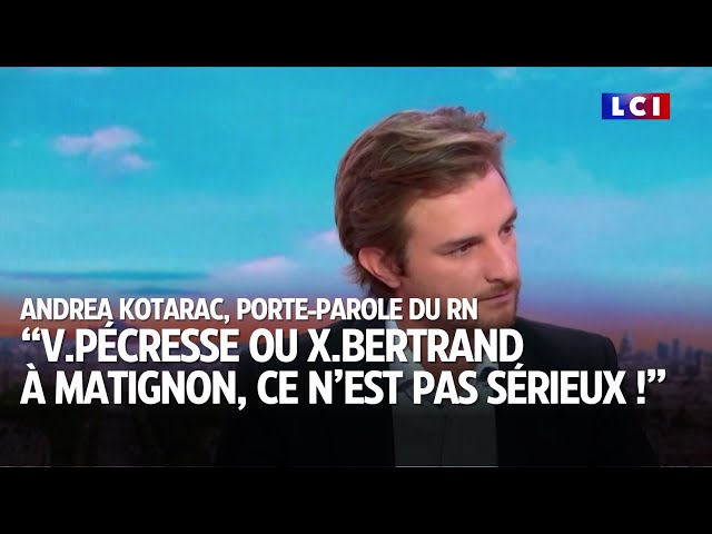 ⁣"V.Pécresse ou X.Bertrand à Matignon, ce n'est pas sérieux !", fustige Andrea Kotarac