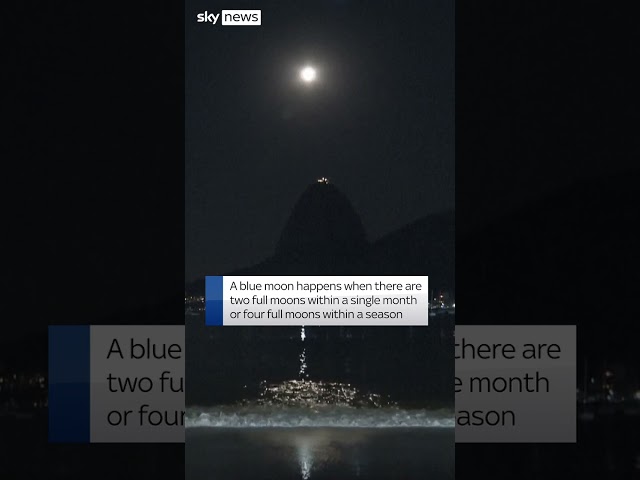 ⁣Watch: Super Blue Moon visible across the world