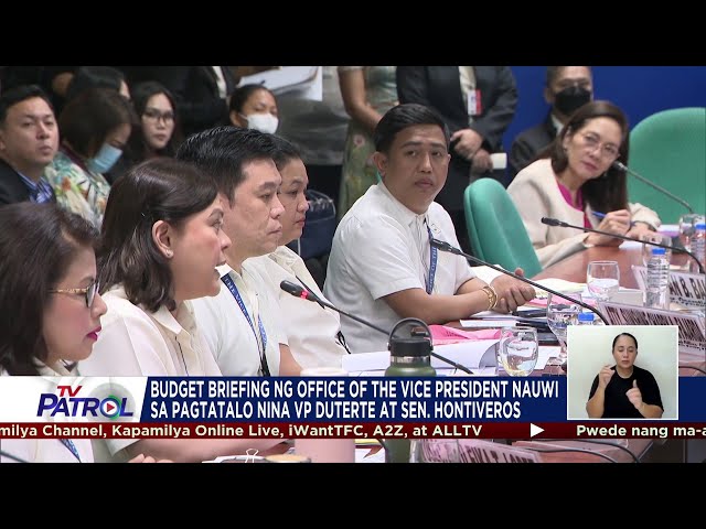 OVP budget briefing nauwi sa pagtatalo nila VP Sara, Hontiveros