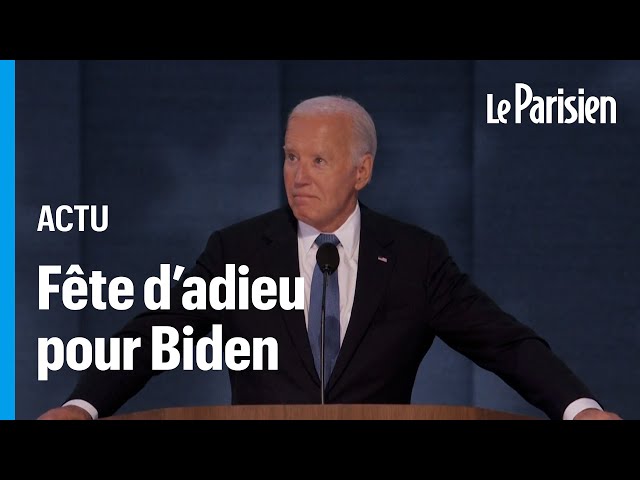 ⁣États-Unis : des larmes et une ovation pour Joe Biden qui passe le flambeau à Kamala Harris