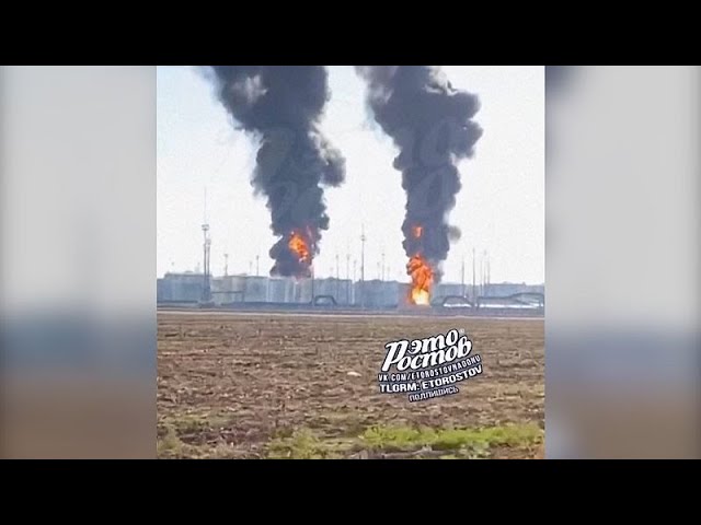 No Comment : Troisiéme jour d'incendie après l'attaque de drone sur un dépôt de carburant