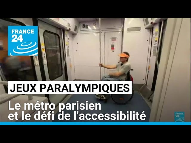 ⁣Jeux Paralympiques : le métro parisien toujours mal adapté pour les personnes à mobilité réduite