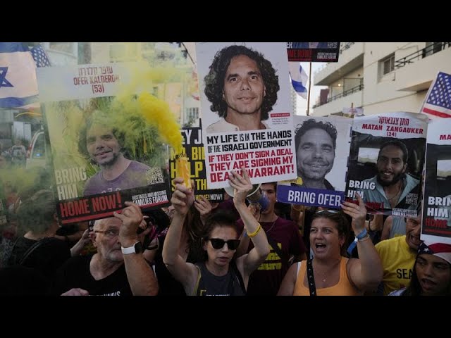 ⁣No comment : manifestation à Tel-Aviv pour la libération des otages du Hamas