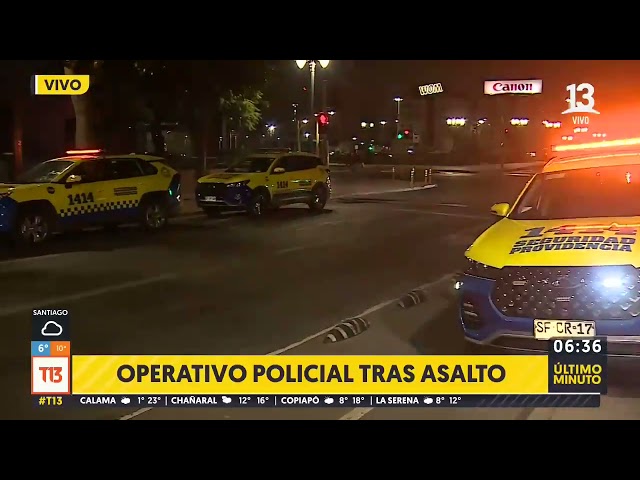 ⁣Sujetos asaltaron a todos los pasajeros de una micro en Providencia: los amenazaron con cuchillos