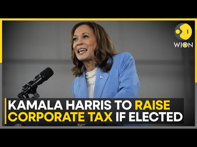 ⁣US Election 2024: Kamala Harris proposes raising corporate tax to 28% | WION News