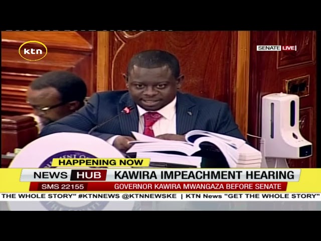 ⁣Governor Kawira Mwangaza impeachment hearing