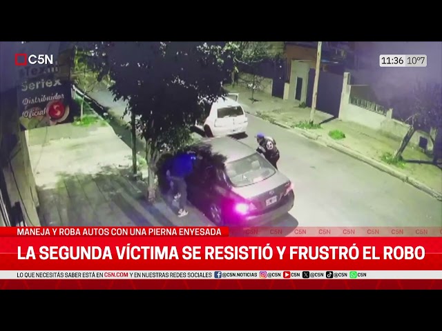 ⁣ASÍ ACTÚA la BANDA del "RENGO RESORTÍN": MANEJA y ROBA AUTOS con una PIERNA ENYESADA