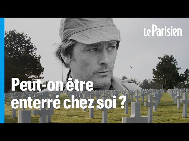 ⁣Pourquoi Alain Delon a obtenu l’autorisation d’être enterré chez lui