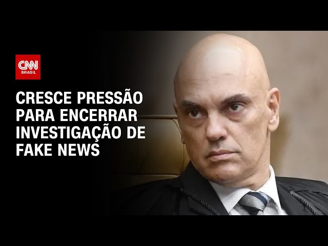 ⁣Cresce a pressão para encerrar investigação de fake news | LIVE CNN