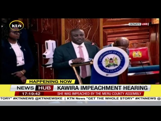 ⁣Kawira impeachment hearing