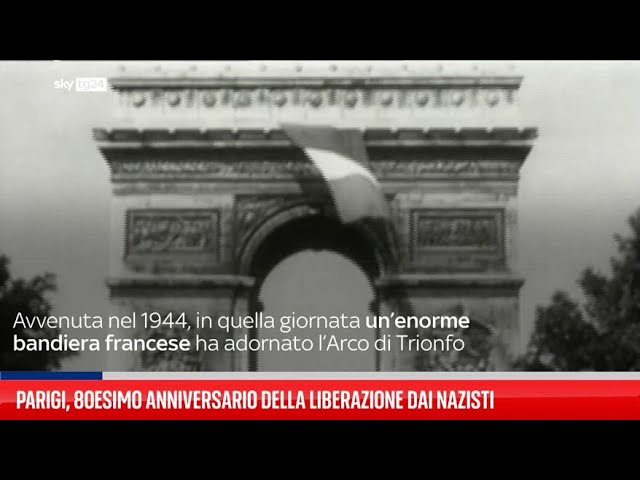 ⁣Parigi, 80esimo anniversario della liberazione dai nazisti