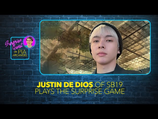 ⁣SB19’s Justin de Dios plays the surprise game | Surprise Guest with Pia Arcangel