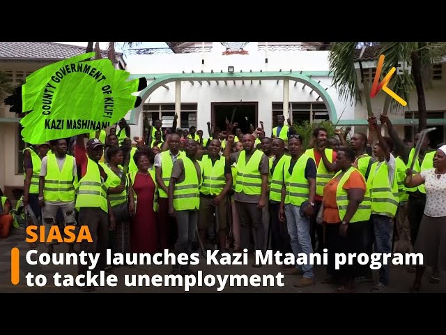 ⁣Kilifi County launches Kazi Mtaani program with 166 employees to tackle unemployment