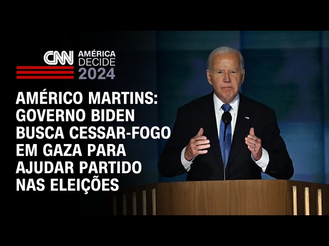 Américo: Governo Biden busca cessar-fogo em Gaza para ajudar partido nas eleições | BASTIDORES CNN