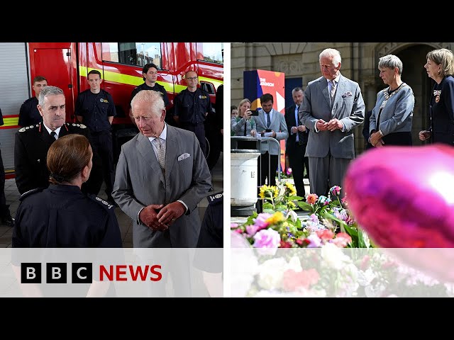 ⁣King Charles meets survivors of Southport knife attack | BBC News