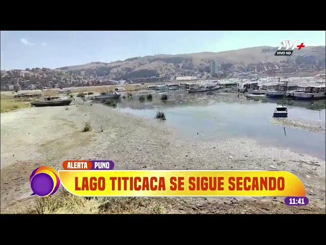 Puno: Lago Titicaca se continúa secando y ya perdió medio metro en 4 meses