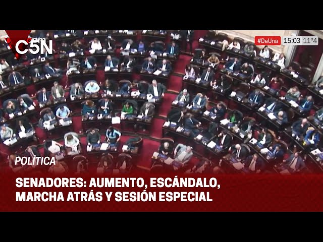 ⁣Tras la POLÉMICA, el SENADO volvió a dar MARCHA ATRÁS con los AUMENTOS