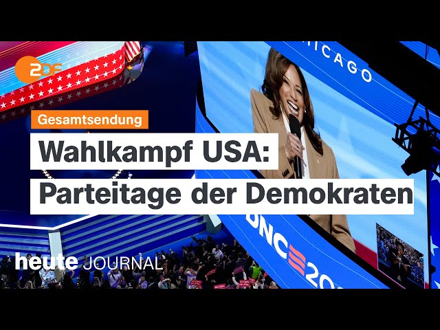 heute journal vom 20.08.24 Parteitag der Demokraten, Russische Kriegsgefangene, Sachsens Wirtschaft