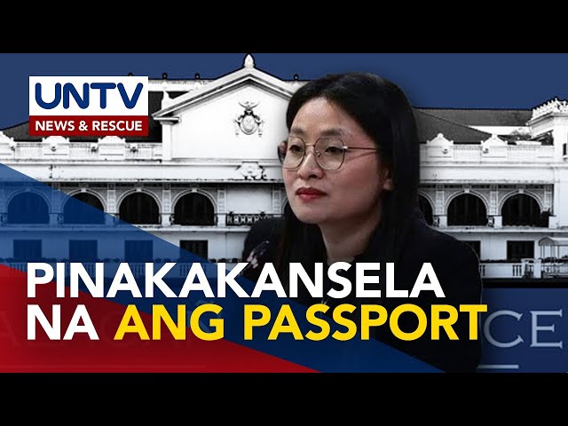 ⁣Malacañang, ipinakakansela na ang passport ni dismissed Mayor Alice Guo at mga kapatid nito